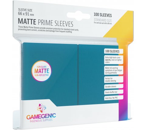 Gamegenic - Matte Prime Sleeves Blue (100 sleeves)