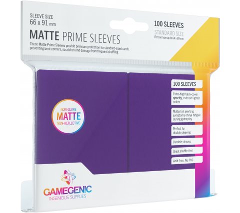 Gamegenic - Matte Prime Sleeves Purple (100 sleeves)