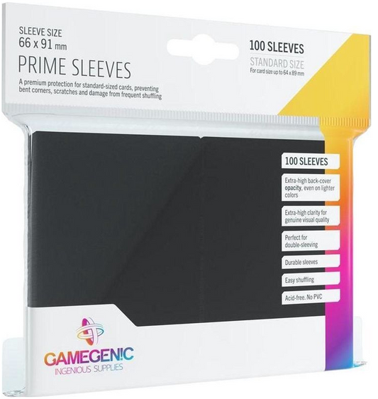 Gamegenic - Matte Prime Sleeves Black (100 sleeves)