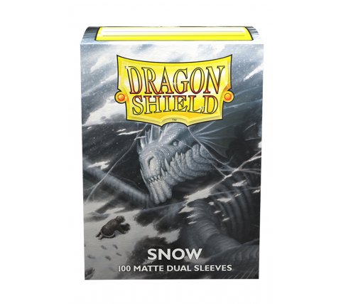 Dragon Shield Dual Matte Sleeves - Snow (100 sleeves)